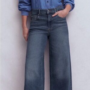 Boden High Rise Wide Leg Jeans Mid Vintage | size 28